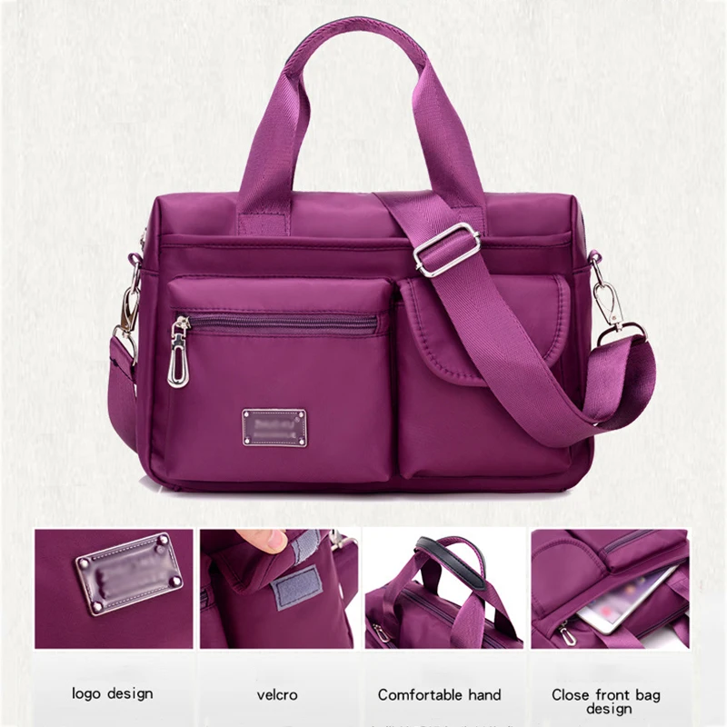 Нейлоновая женская сумка мессенджер дамские сумки водонепроницаемая на плечо