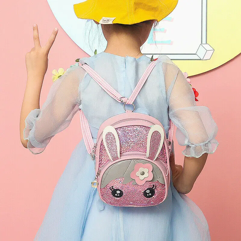 2019 детские летние аксессуары милый детский рюкзак с блестками и кроликом для