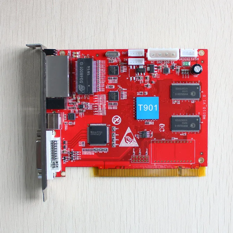 Huidu T901 синхронизация светодиодной отправляющей картой полный цвет p10