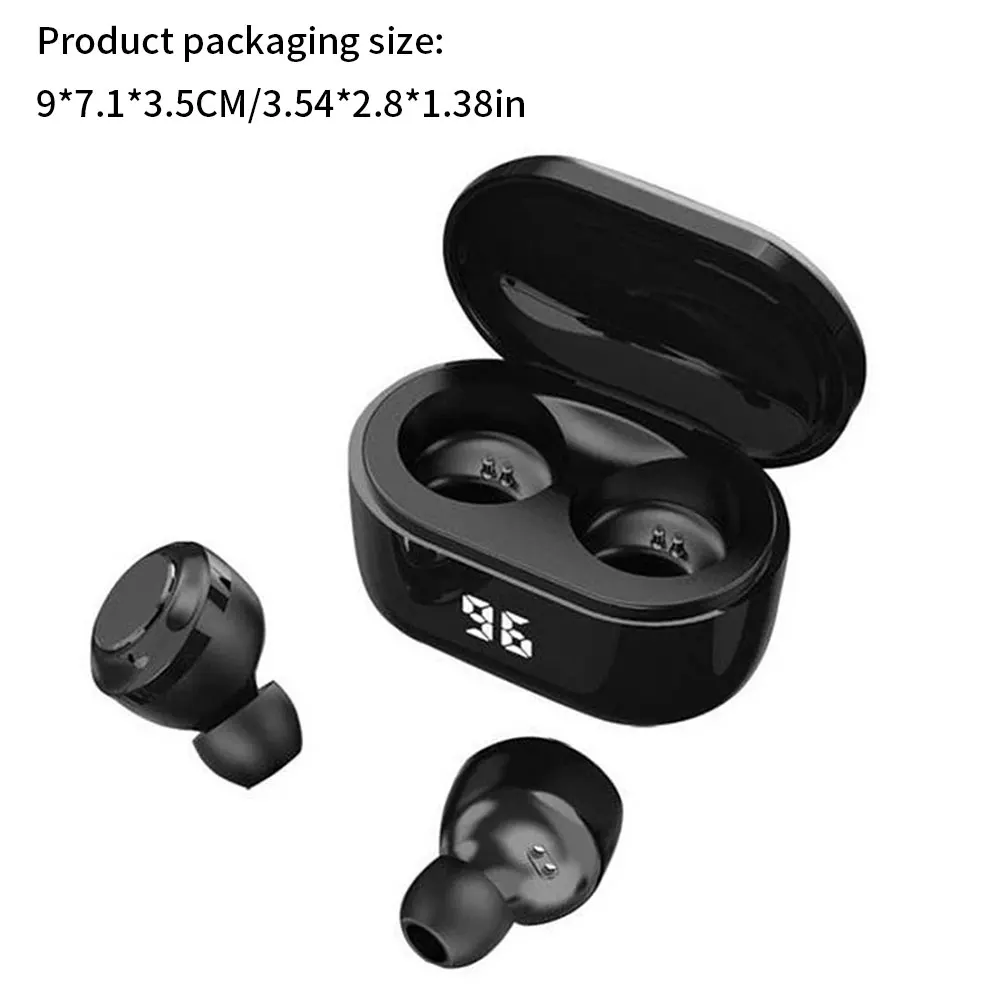 

TWS Wireless Earphones 5.0 Bluetooth Headphones IPX4 Waterproof HiFI Stereoe Earbuds Sport In-Ear Headphones With Microphone