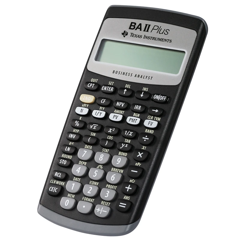 Лидер продаж Ti BAII Plus 12 цифр пластиковый светодиодный калькулятор Calculatrice Calculadora для студентов