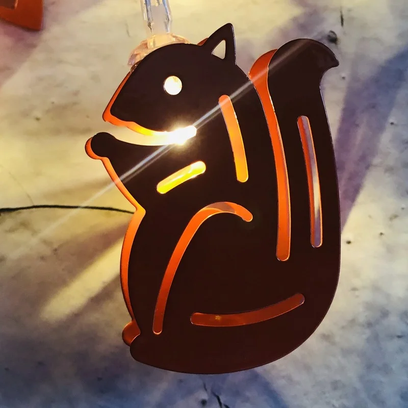 

Squirrel LED String Lights Cartoon Led Light Cute Creative Christmas Indoor Kid Bedroom Decoration Fashion Party Decors Luces