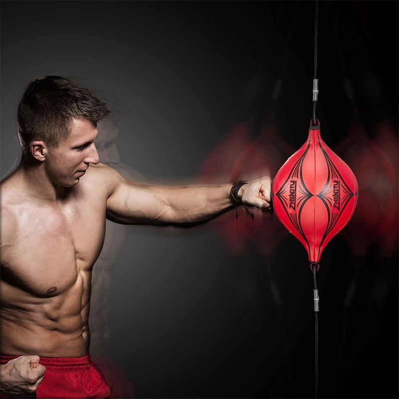 

Punching Ball PU Pear Boxing Bag Reflex Speed Balls Muay Thai Punch Boxe Fitness Sports Equipment Training Adults Inflatable