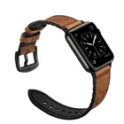 Силиконовый + кожаный ремешок для Apple watch band 44 мм 40 мм 42 мм 38 мм ремешок для часов браслет correa pulseira iwatch 6 5 4 3 se 7 45 мм 41 мм