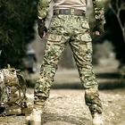 Брюки-карго мужские тактические, армейские штаны в стиле милитари, с наколенниками, уличная одежда для работы, камуфляжные брюки для полиции, Aisoft, охоты