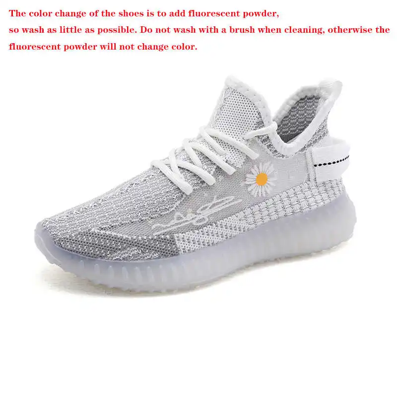

2021 New Women Daisy Shoes High Quality Sneakers Breathable Mesh Fluorescent Green Platform Sneakers Couple Shoes Dad Shoes