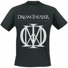 Мужская черная футболка с логотипом Dream Theater на расстоянии по времени