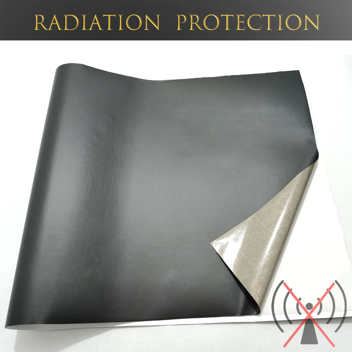 

Faraday Black Copper Self-adhesion Fabric EMF Reducing WIFI 5G Signal Blocking RFID Conductive Room Wallpaper Anti-radiation