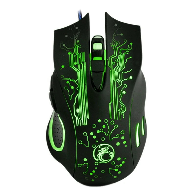 IMice X9 Computer Mouse Ergonomic 6-Button Optical Wired Rgb for Pc Laptop | Компьютеры и офис