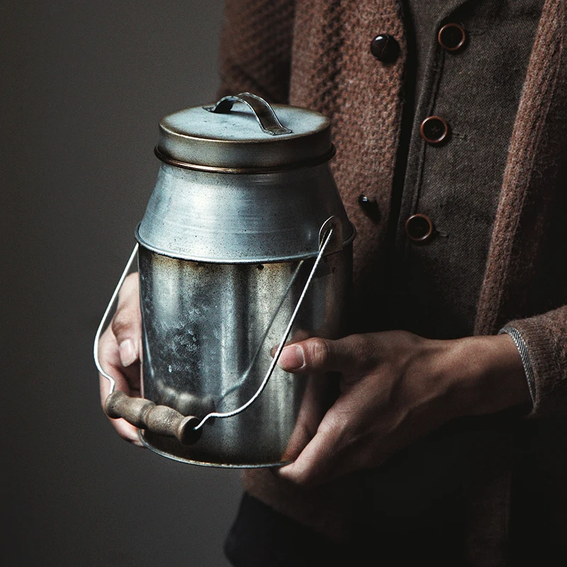 Металлическая пластина в стиле ретро с ручками стандартная банка железной