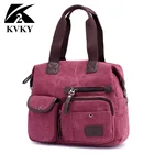 KVKY 2019 новая Холщовая Сумка, женские сумки, сумки-мессенджеры, модные женские сумки на плечо, дизайнерские сумки через плечо с клапаном, женская сумка