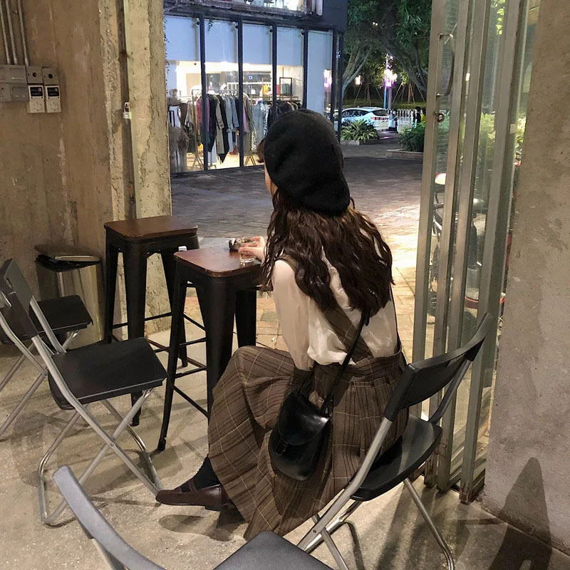 Sisley/женское платье на бретельках, французский винтажный стиль, новинка года, осеннее платье для похудения, платье принцессы из двух предметов для девочек