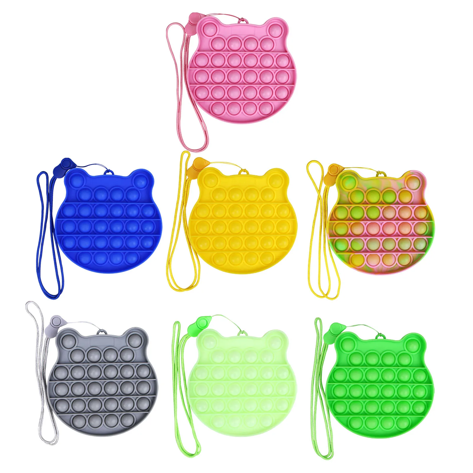 

Fidget Toys Bubble Kawaii Squeeze Sensory Pops it Antistress Wallet Toy Squishy Anti Stress Reliever Simple Dimple Toy For Kids