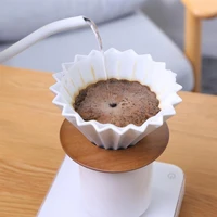 ceramic coffee dripper origami style cone filter cup reusable pour over cafe dripper for home office restaurants 1 4 cups