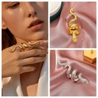 1 шт. кольцо в форме змеи кобры в стиле ретро панк огромное спиртовое кольцо Открытое кольцо темпераментное регулируемое кольцо ювелирные изделия