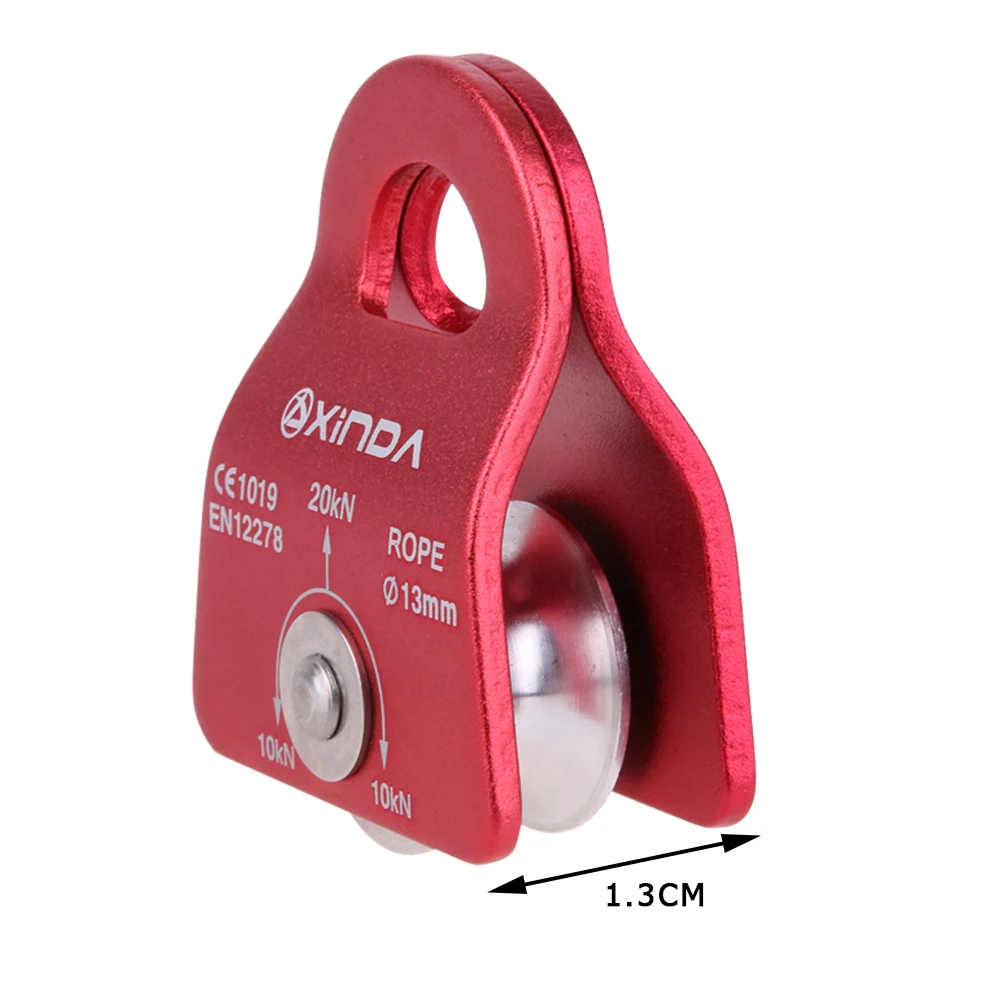 

20KN Rock Climbing Pulley Outdoor Survival Mountaineering Hiking Lifting Rope Belt Lifting Sling Accessories Pulley Equipment