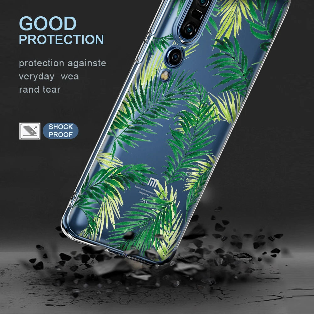 

ciciber Green Leaf Case For Xiaomi Redmi Note 9 9S 9T 9A 8 8T 9C 8A 9i 7 7A 6 6A K30 K20 K30S Poco F2 X2 Pro Prime silicone Case