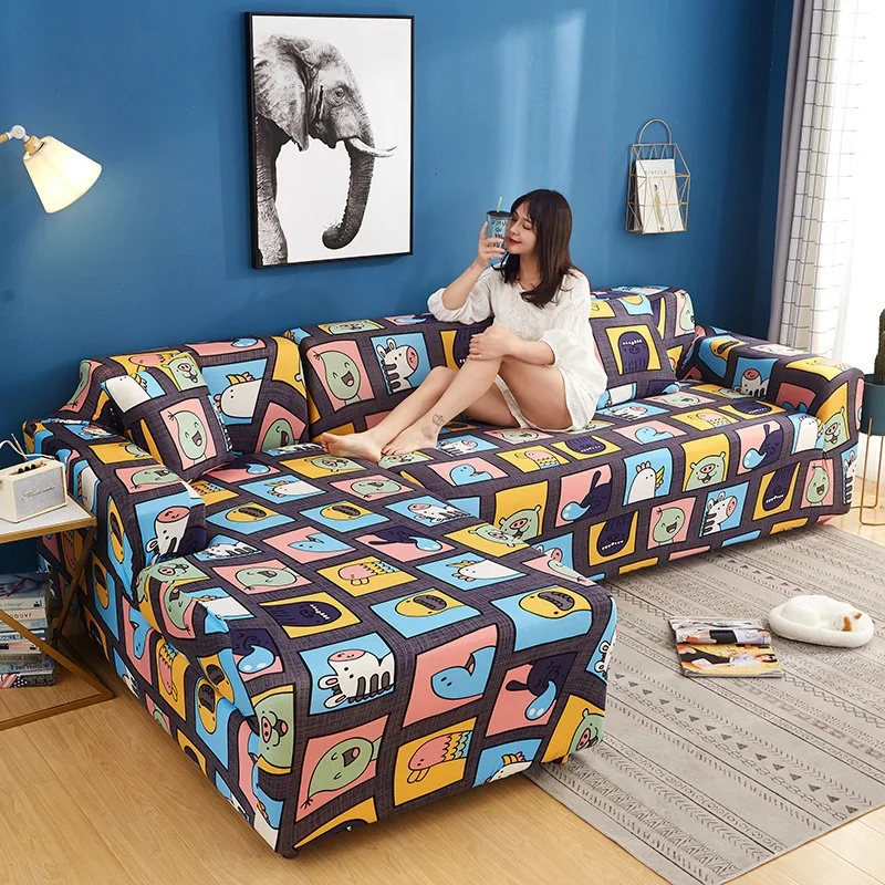

Printed sofa cover living room sofa cover universal all-inclusive stretch fabric new