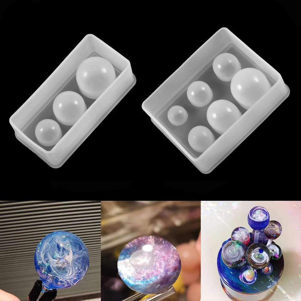 

1Pcs Crystal Sphere Pendant Silicone Molds Star Ball Epoxy Resin Mold For DIY Crafts Jewelry Making Decoration Mould Acessories