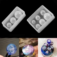 1pcs crystal sphere pendant silicone molds star ball epoxy resin mold for diy crafts jewelry making decoration mould acessories