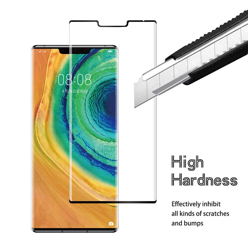 

3D Curved Tempered Glass For Huawei Mate20Pro Mate30Pro Mate40 Full Screen Cover Screen Protector Film For HuaweiP30Pro P40Pro
