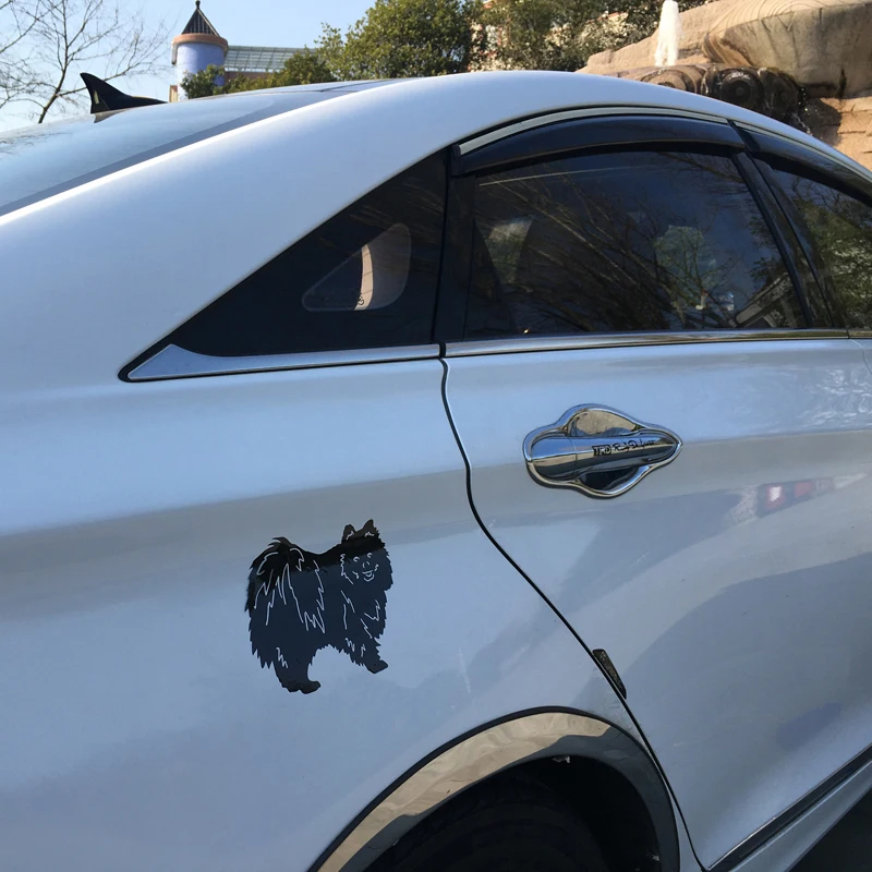 

Car Stickers Pomeranian Dog Waterproof Reflective Decal Endearing Car Styling 16*12.7cm Suitable for full body Auto Accessories