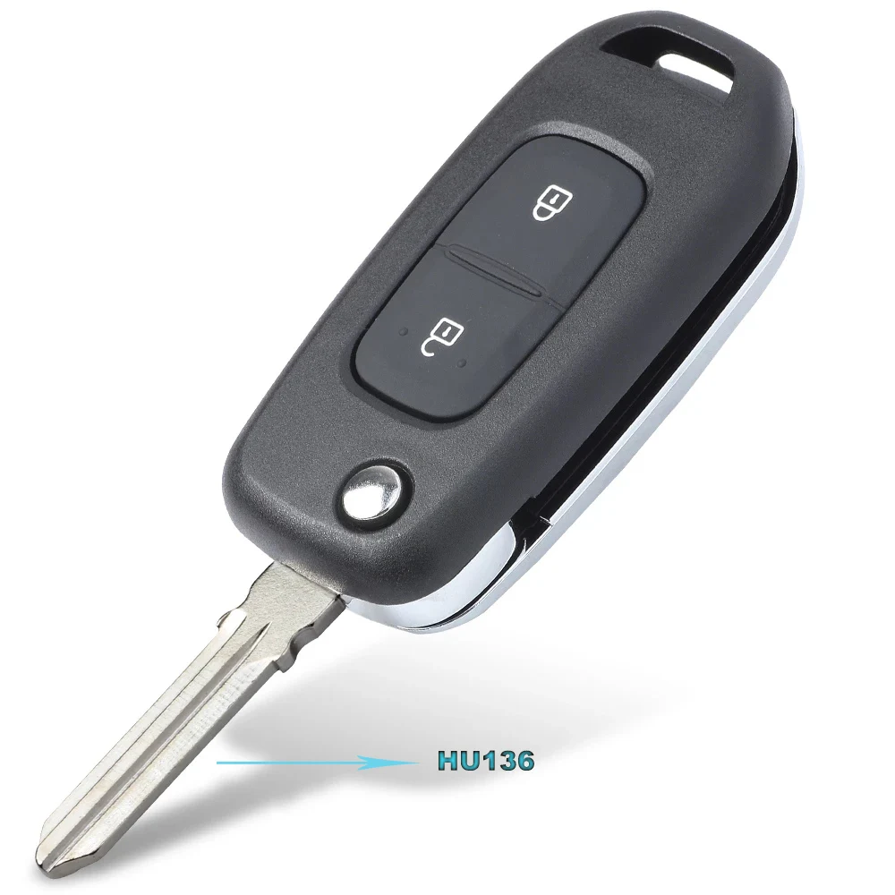

Пульт дистанционного управления KEYECU FSK 433 МГц PCF7961M 4A, 2 кнопки, для Renault, Dacia, Logan 2, Logan II 2018, 2019, 2020