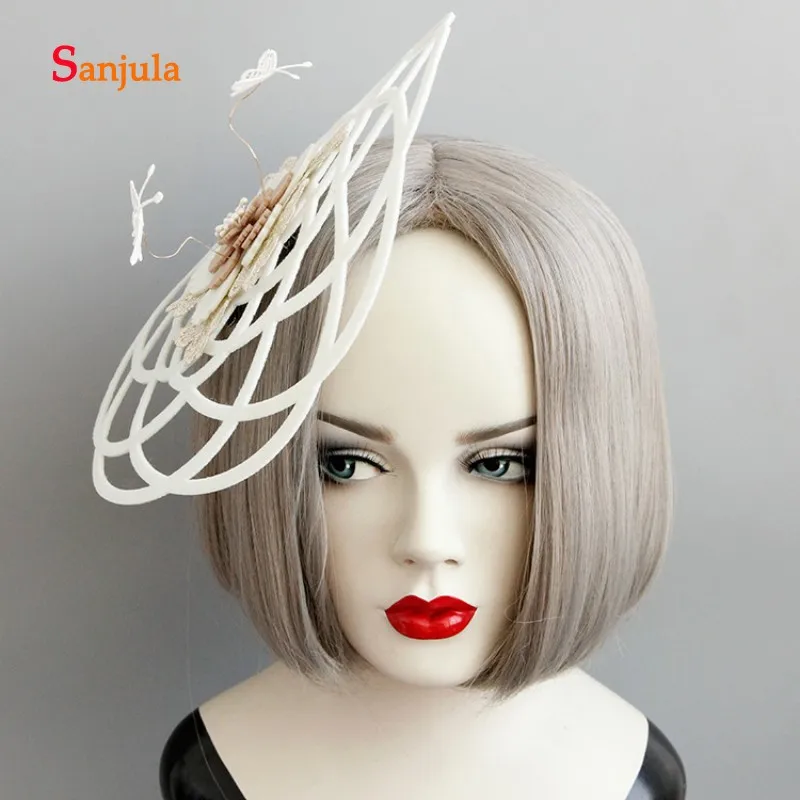 Женские Полые шляпы с бабочками и цветами роскошные свадебные аксессуары для