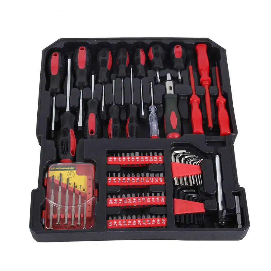 

Hand Tool Set Hand Tool Set Case Mechanics Kit Box Organize Castors Toolbox Trolley EU Plug 220V Repair Tool Set