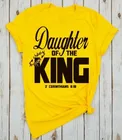 Футболка Дочь короля, топы из 100% хлопка, одежда в летнем стиле, футболки, модная одежда harajuku tumblr, женская футболка