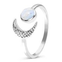 sun moon modeling adjustable womens ring minimalist style temperament fashion finger decor jewelry accessories