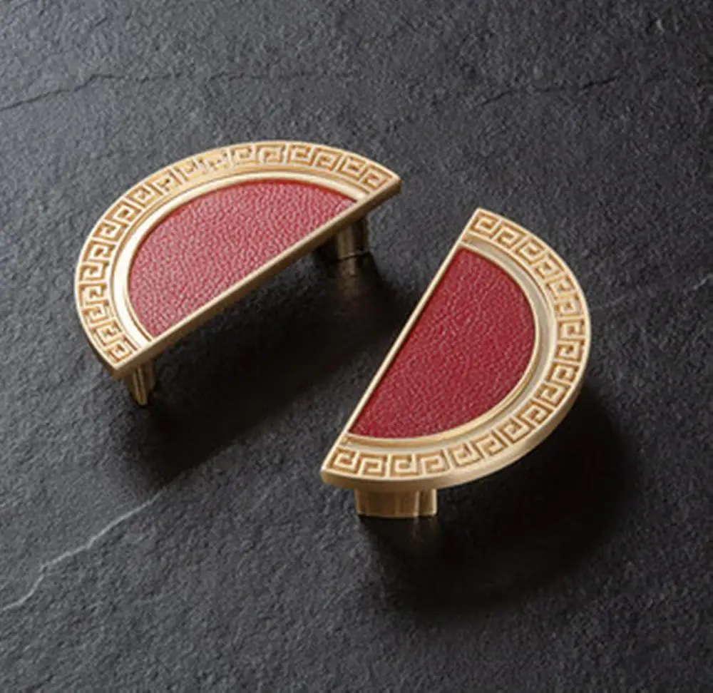 Китайская классическая полукруглая ручка Золотой светильник роскошный ящик