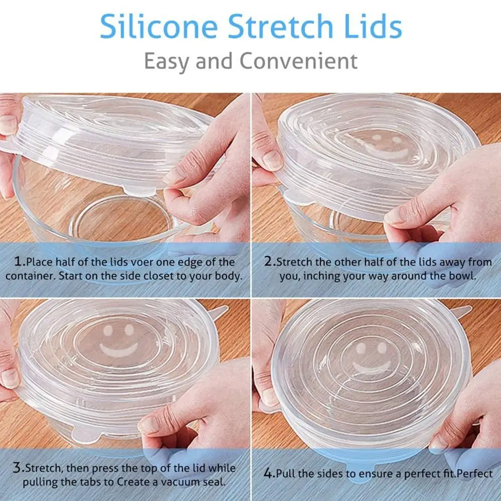 Meijuner 12 шт. силиконовая крышка для сохранения свежести продуктов круглая