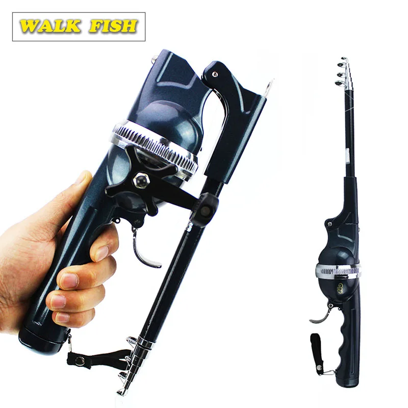 Складная рыболовная удочка WALK FISH 134 см соотношение 3 6: 1 телескопическая из