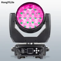 led moving head zoom wash 19x15w lyre rgbw dj beam effect dmx backlight for disco party tv show dance floor concert dj bar stage