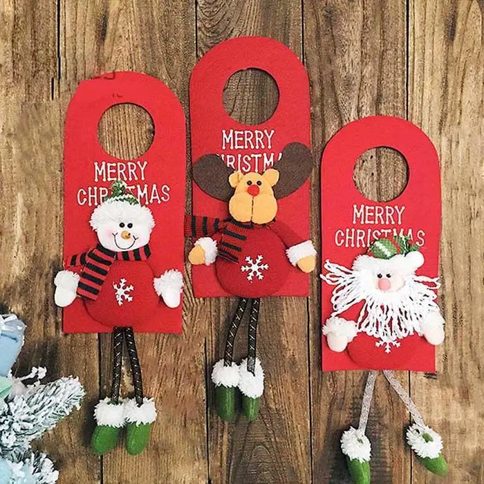 Дверная вешалка Рождественские украшения DIY подвеска на дверь Рождественская