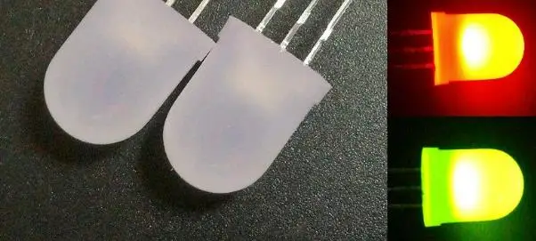 10 мм светодиодный биколор Красный @ зеленый светодиод общий катод|bicolor|cathodebicolor led |