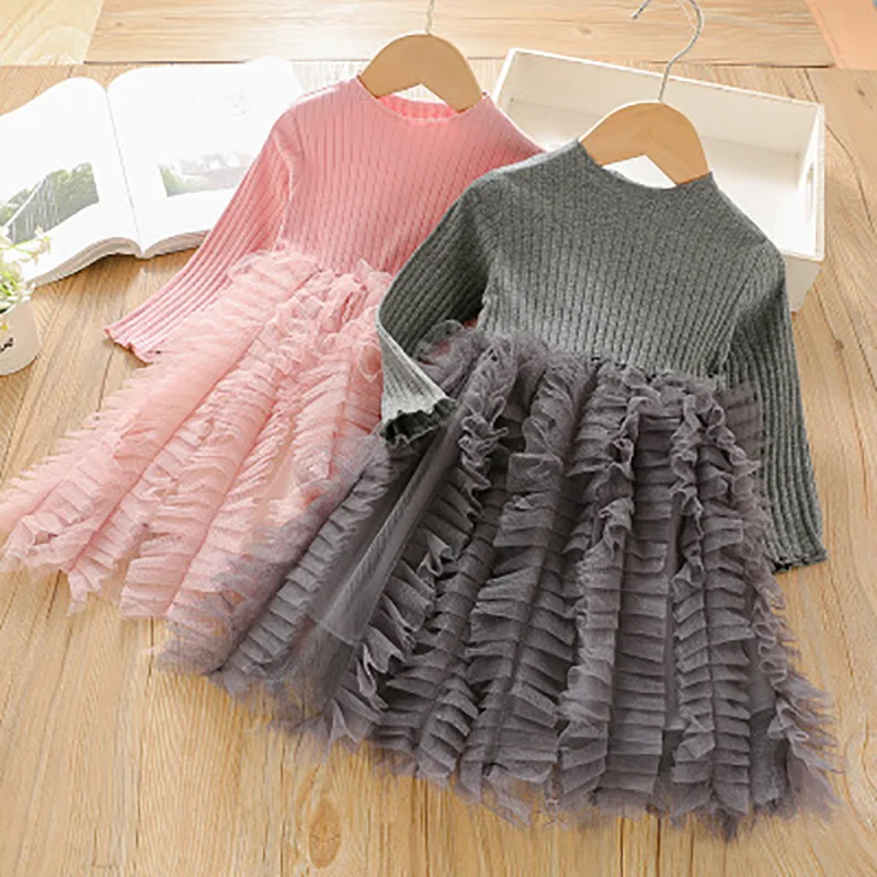 

Sodawn для девочек платье 2020 осень плетением в стиле пэчворк с длинными рукавами «Принцесса» вечерние платье Милая одежда для детей