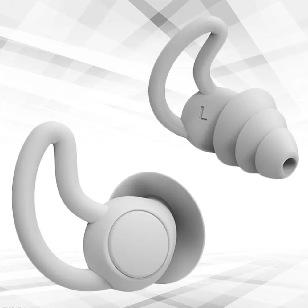 

1 Pair Noise Reduction Ear Plugs Noise-Proof Silicone Earplugs Sleeping Ear Caps Noise Prevention Earplugs for Adult Woman Man (
