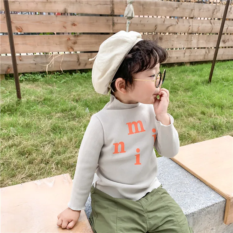 Детские зимние футболки с длинными рукавами для девочек Теплая Флисовая одежда