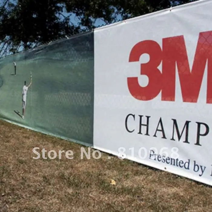 Печатный перфорированный сетчатый забор баннер подгонянный подвесной ПВХ