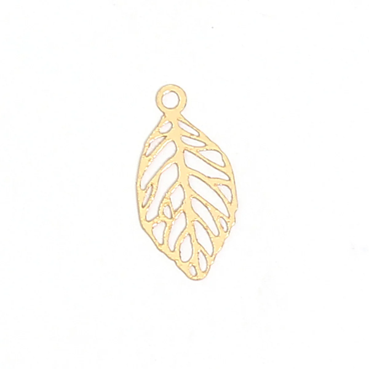 Beadsnice Gold Filled Leaf Charm Pendant Fit DIY Jewelry Making Findings ID 39953