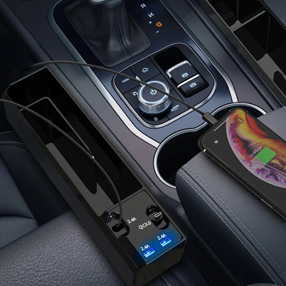 Скидка Универсальный органайзер с выдвижными USB-кабелями для зарядки и 2 / 3 USB-портами