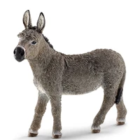 new 3 7inch donkey pvc wild life figure collectible toys animal figures 13772 educational wild life figurine doll toy kids gift