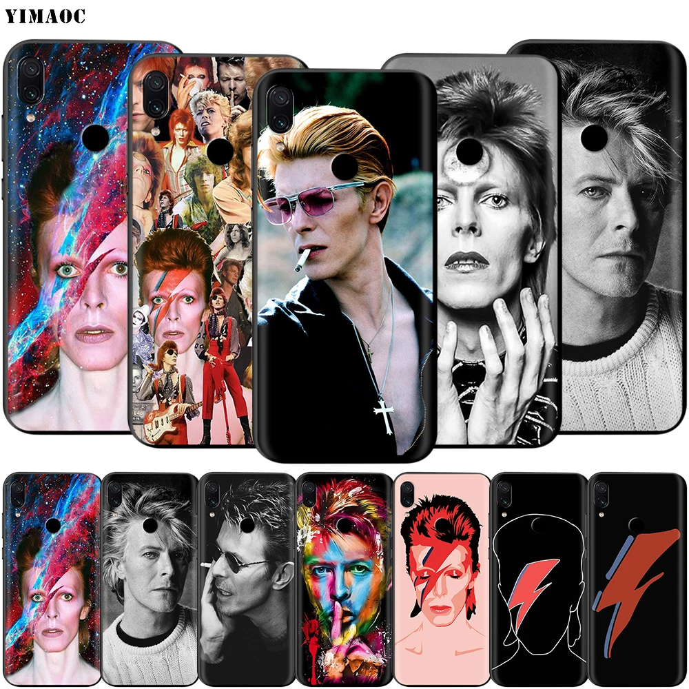 Мягкий ТПУ чехол YIMAOC David Bowie для Xiaomi Redmi mi Note MAX 3 6 6A 7 mi6 mi8 9 se a1 a2 Pro Lite go pocophone