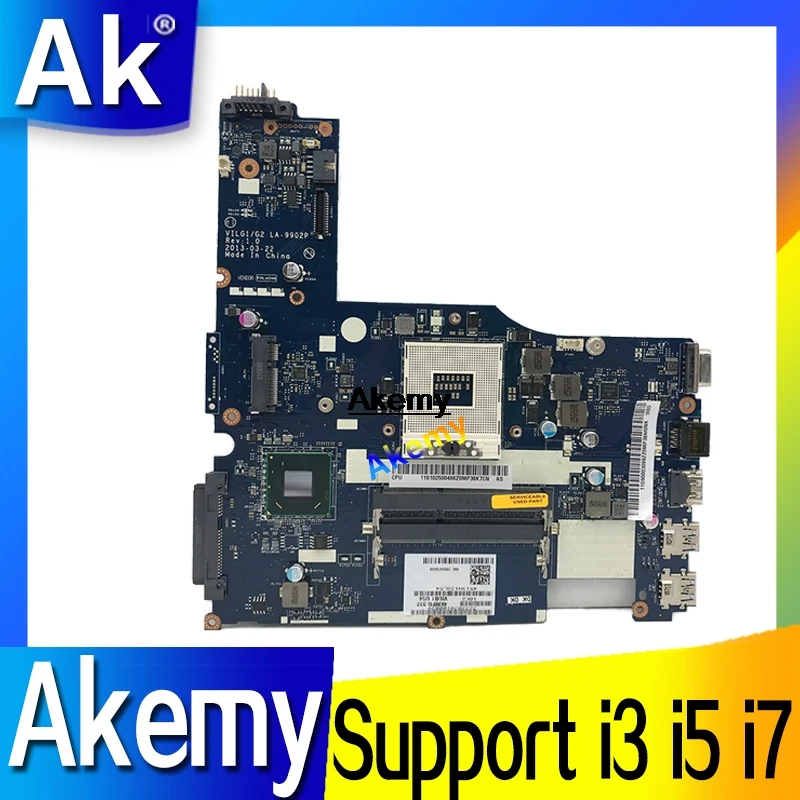 

Поддержка i3 i5 i7 Материнская плата для ноутбука For Lenovo G500S VILG1/G2 LA-9902P 90003099 SLJ8E 15 дюймов материнская плата 100% протестированная ok HM76
