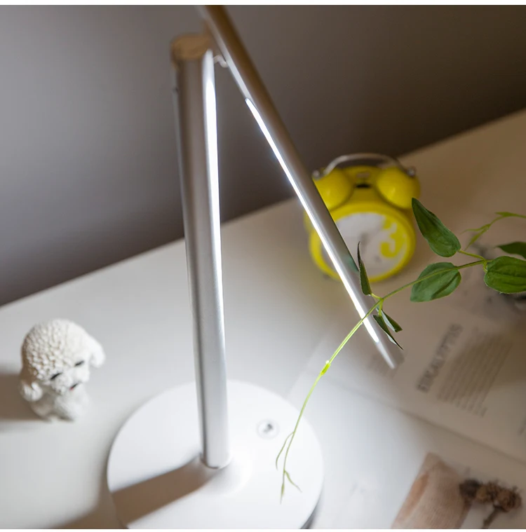 Высококачественная Светодиодная настольная лампа из алюминиевого сплава и USB