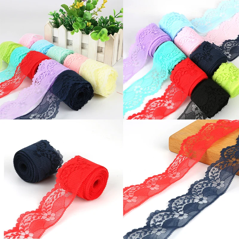 Белая декоративная кружевная отделка шириной 4 см тканевые Свадебные товары на