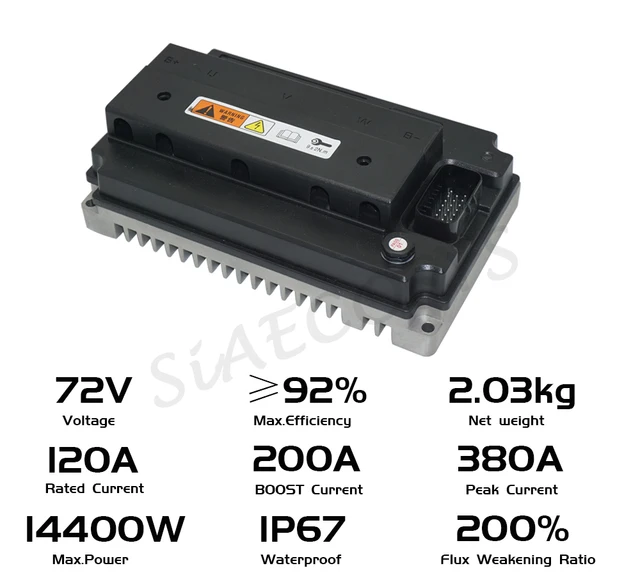 QSMOTOR QS138 V3 70H 72V 100kmph Mid Drive Motor with 1:2.35
