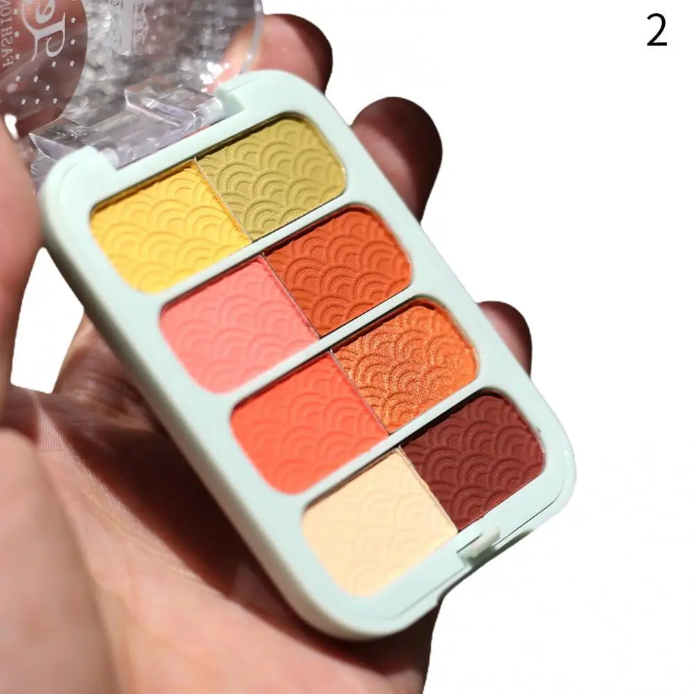 

8 Colors Long Lasting Pumpkin Non Smudge Eyeshadow Palette Eye Makeup Cosmetic